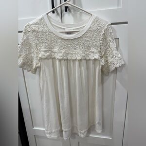 Knox Rose Cream Lace Blouse